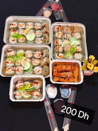 200 dh sushi & sashimi platter